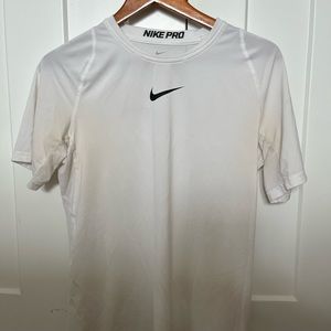 NIKE pro dri-fit white tshirt
